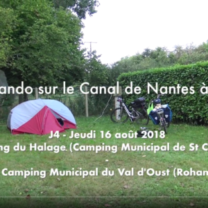 ☛ J4 – Jeudi 16 août – Camping Municipal du Halage (Saint Congard) – Camping Municipal du Val d’Oust (route de Saint Gouvry 56580 Rohan)